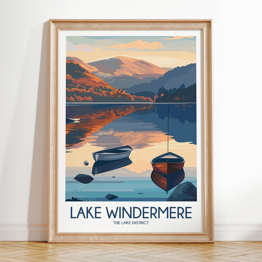 Lake Windermere Minimalist Wall Art