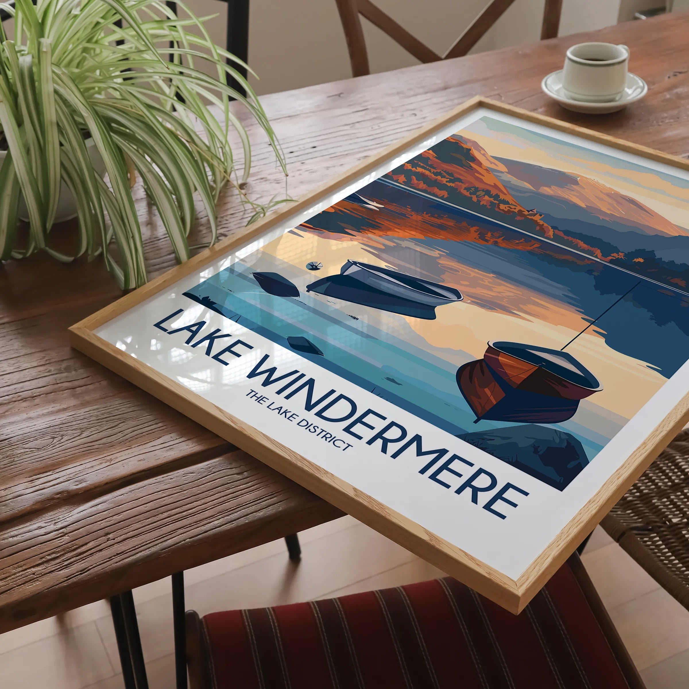Lake Windermere Scenic Landscape Art