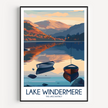 Lake Windermere Souvenir Poster Print
