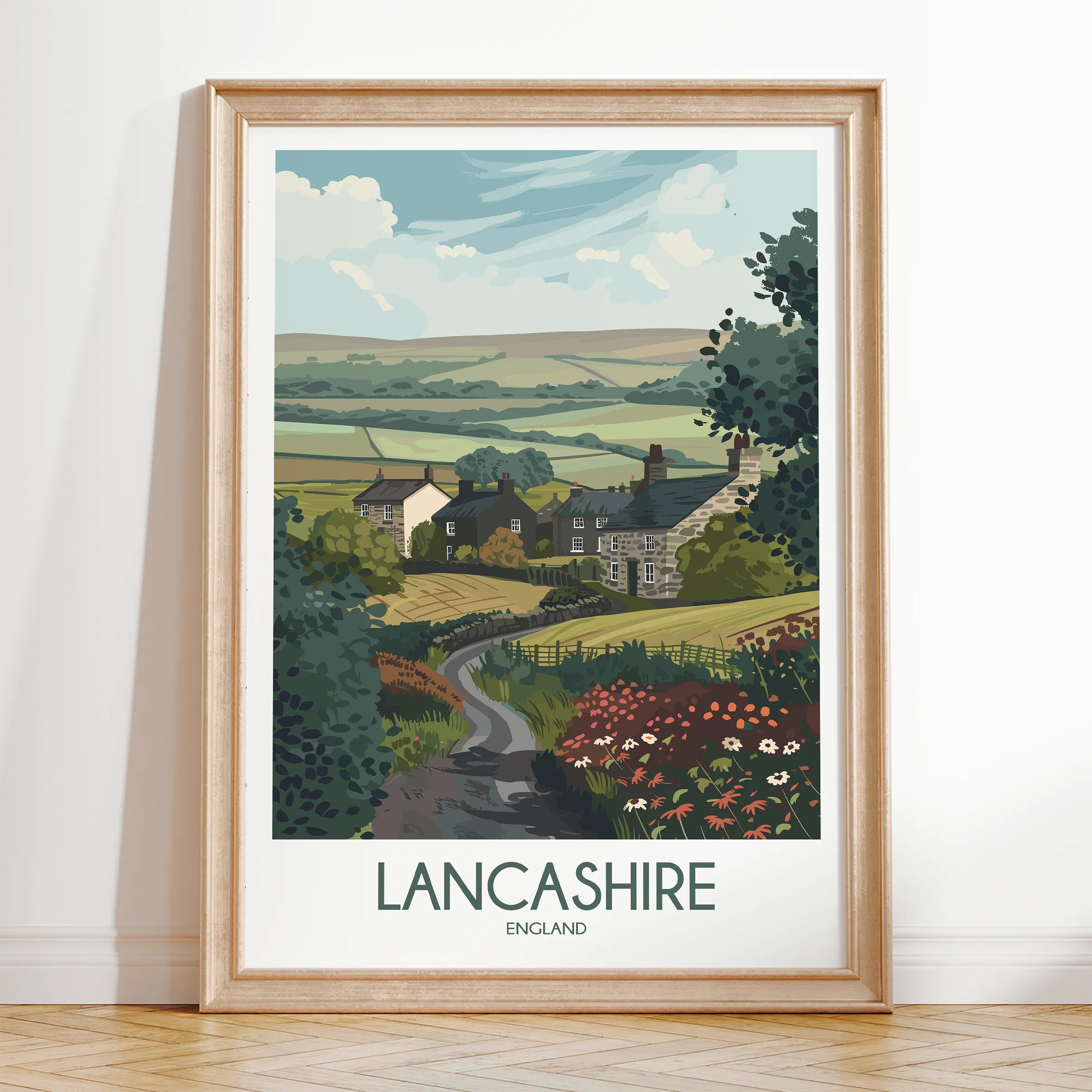 Lancashire Destination Art Gift