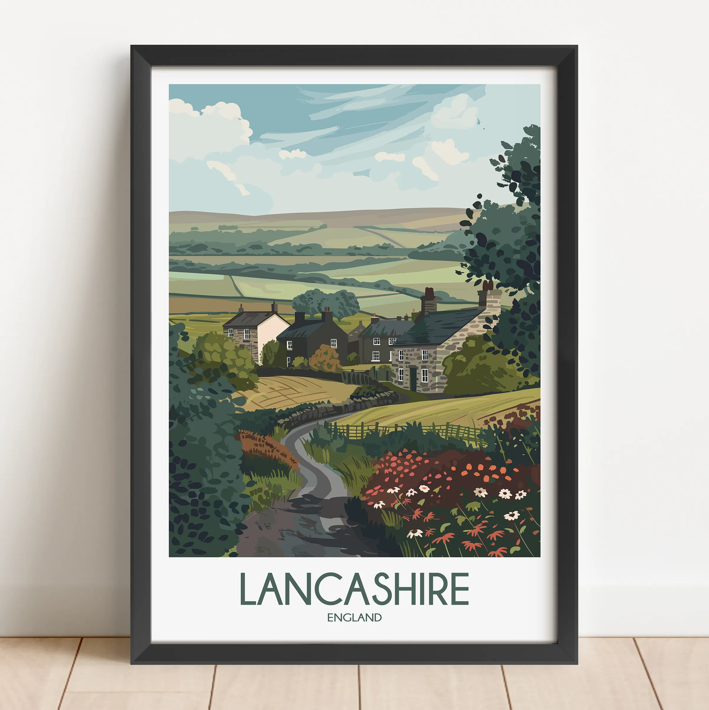 Lancashire Minimalist Wall Art
