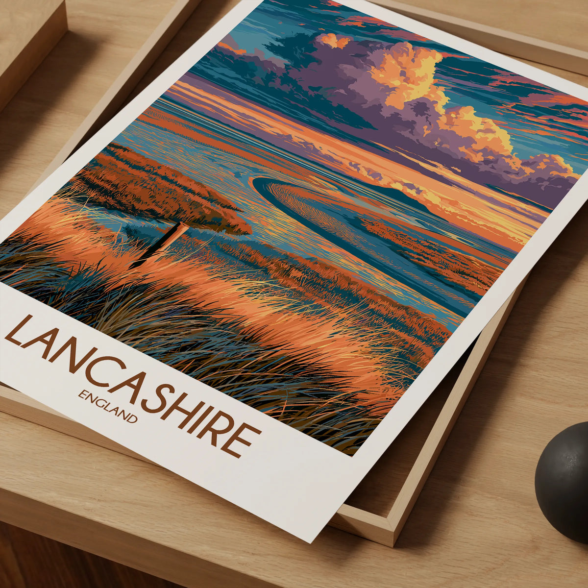 Lancashire Souvenir Poster Print