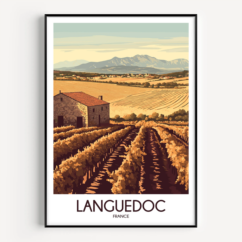 Languedoc Destination Art Gift