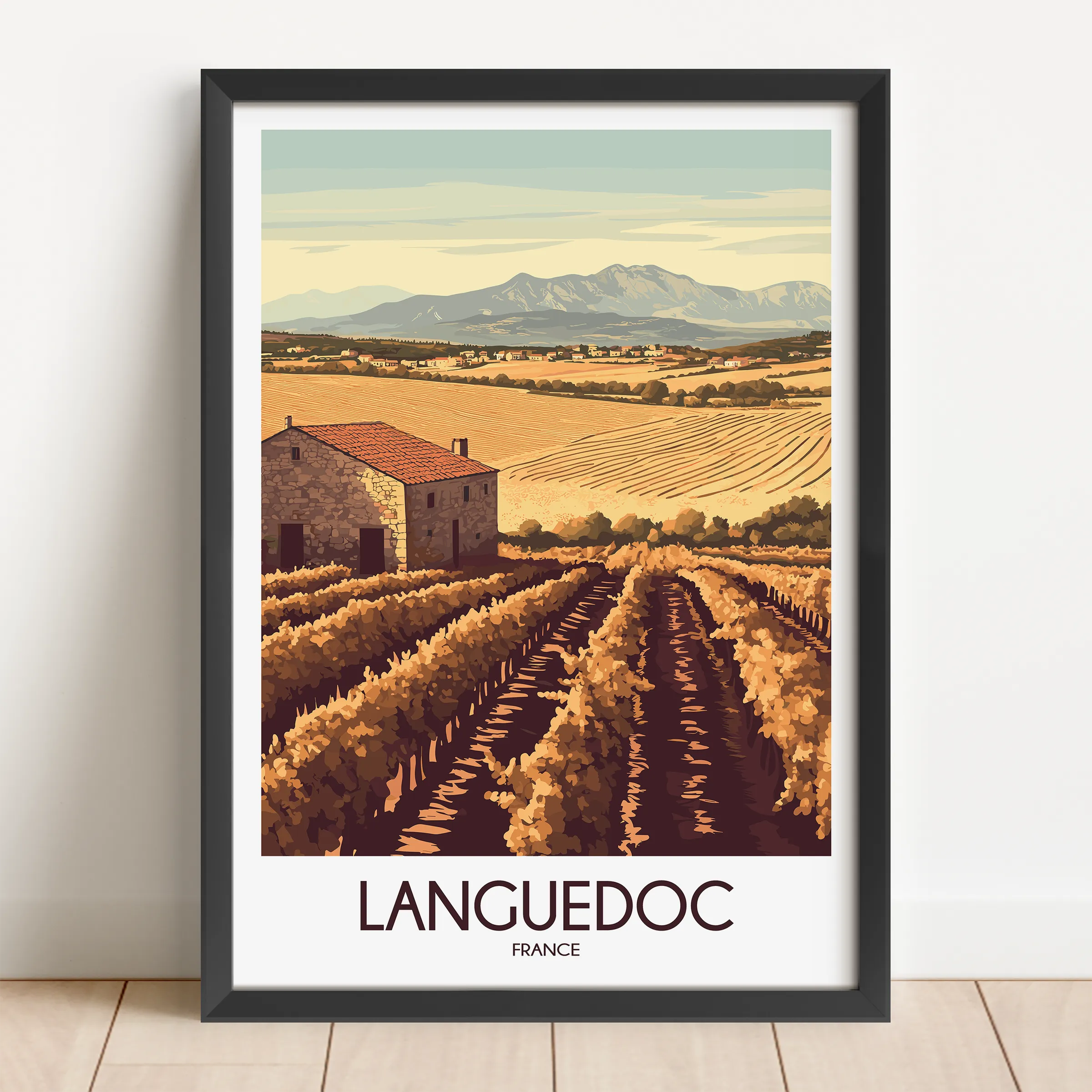 Languedoc Scenic Landscape Art