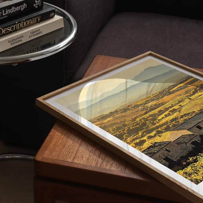 Languedoc Vintage Style Print