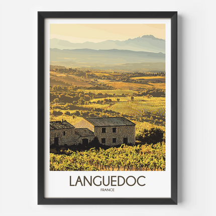Languedoc Vintage Style Print