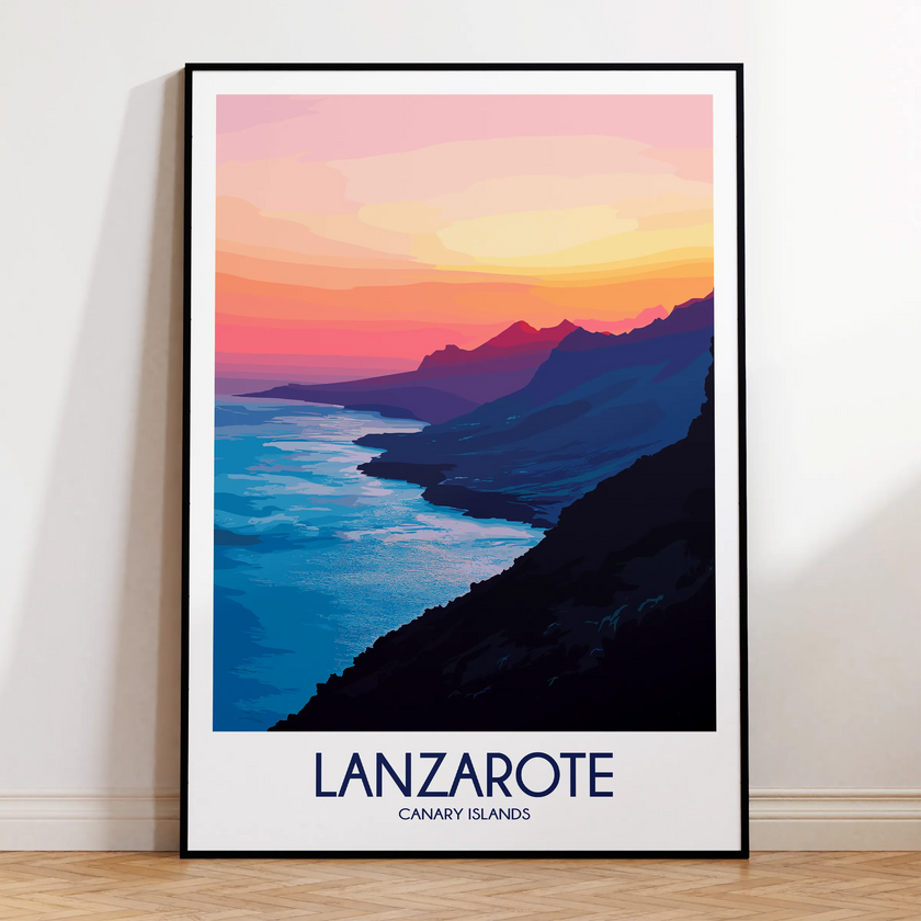 Lanzarote Modern Travel Poster