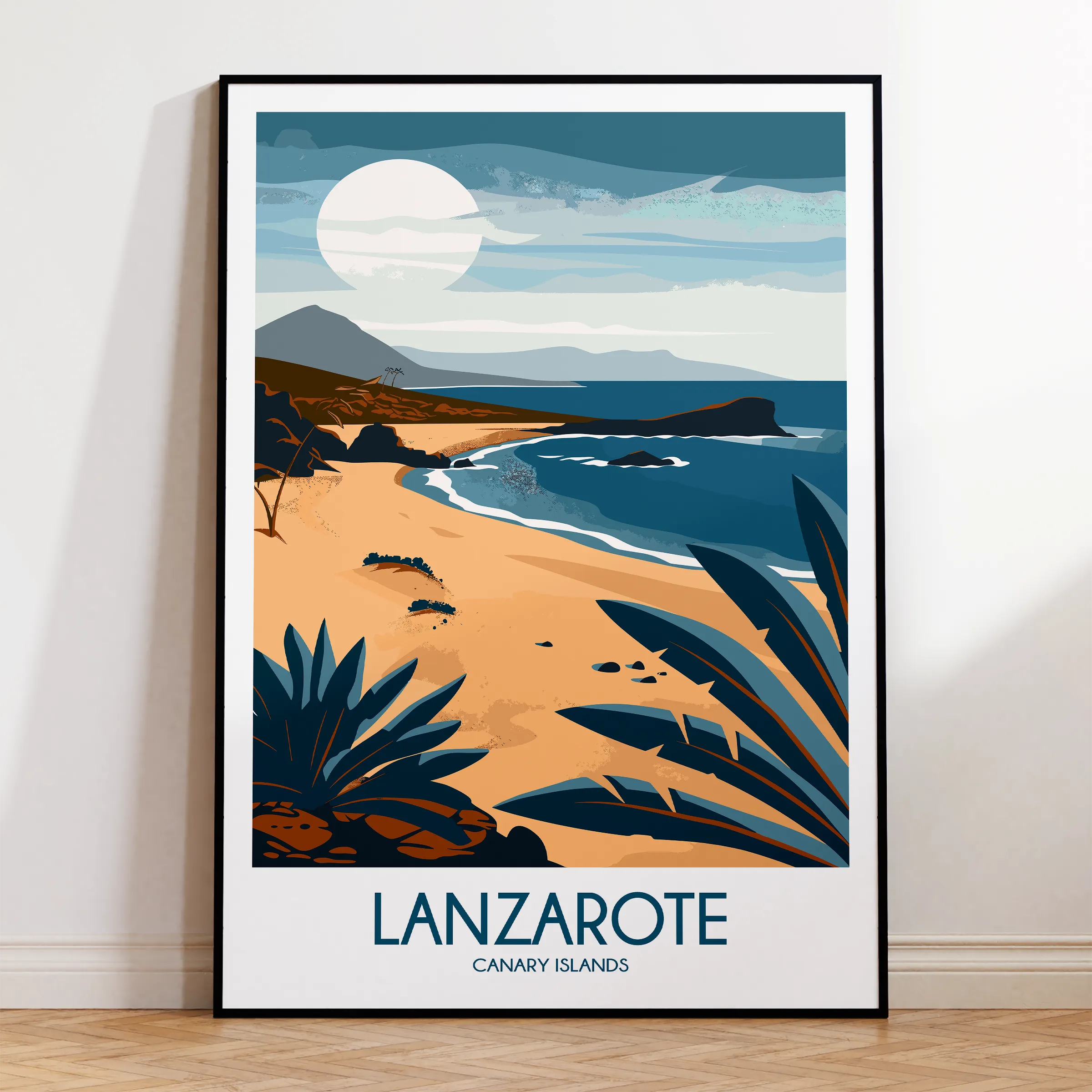Lanzarote Modern Travel Poster