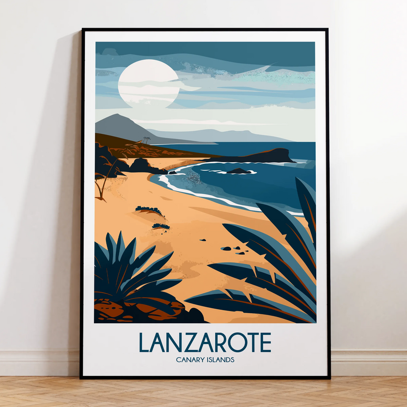 Lanzarote Modern Travel Poster