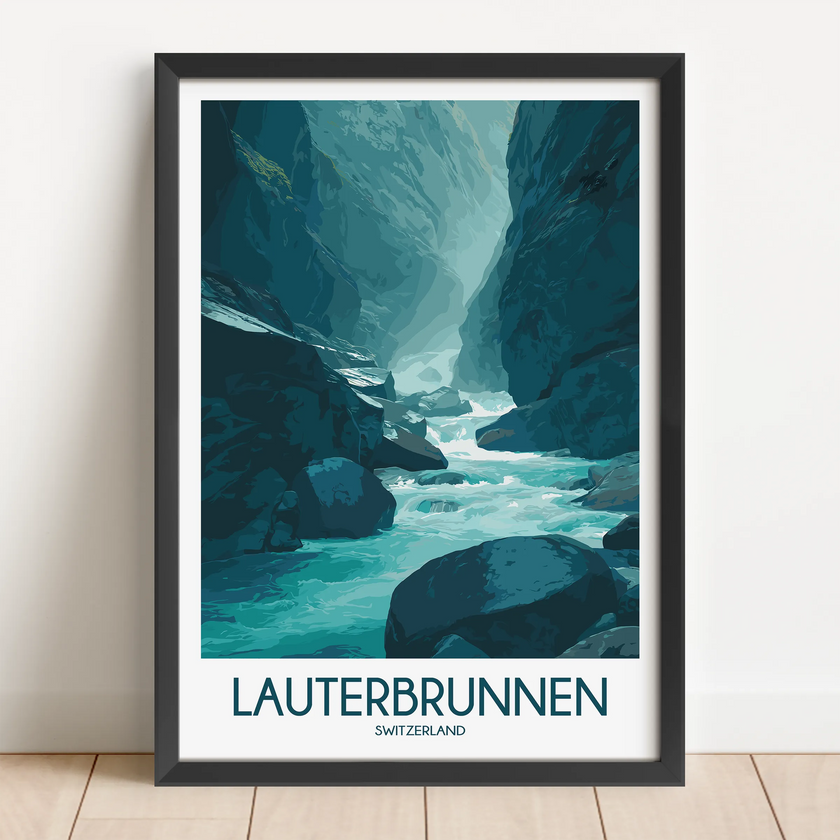 Lauterbrunnen Destination Art Gift