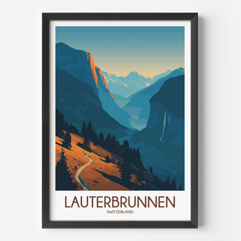 Lauterbrunnen Destination Art Gift