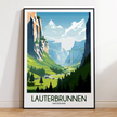 Lauterbrunnen Minimalist Wall Art