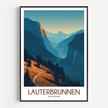 Lauterbrunnen Minimalist Wall Art