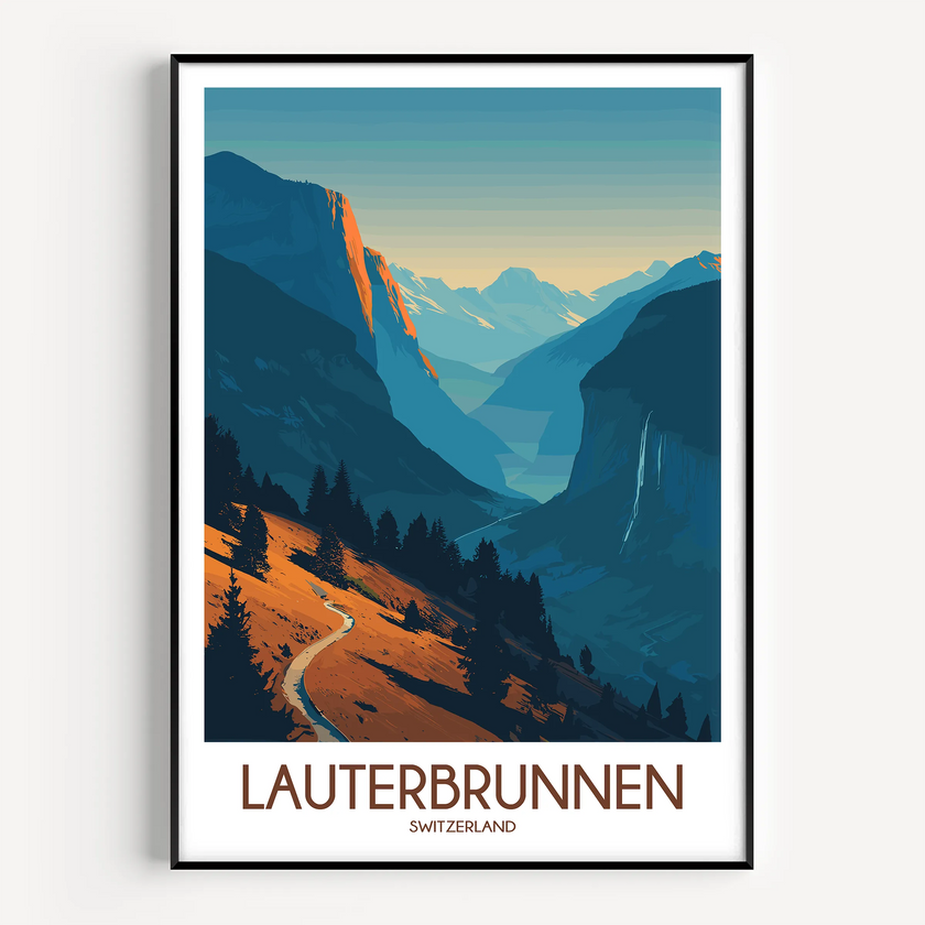 Lauterbrunnen Minimalist Wall Art
