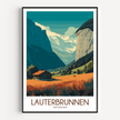 Lauterbrunnen Minimalist Wall Art