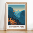 Lauterbrunnen Scenic Landscape Art