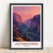 Lauterbrunnen Scenic Landscape Art