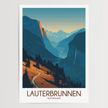 Lauterbrunnen Souvenir Poster Print