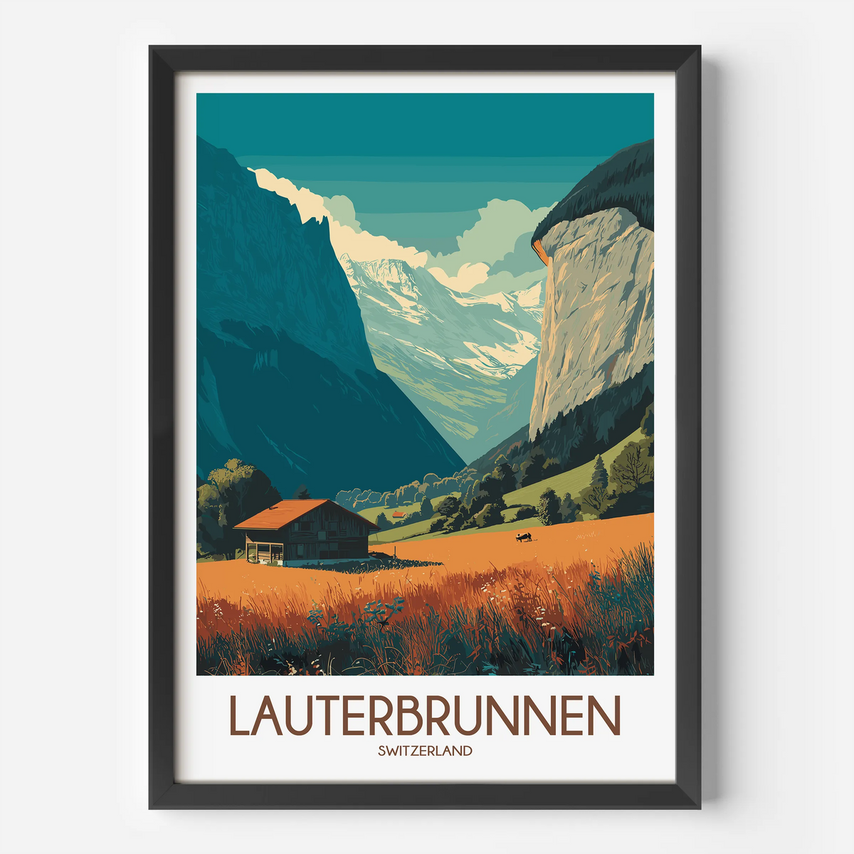 Lauterbrunnen Souvenir Poster Print