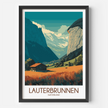 Lauterbrunnen Souvenir Poster Print