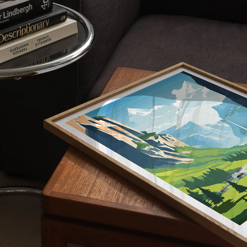Lauterbrunnen Vintage Style Print