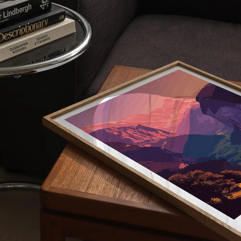 Lauterbrunnen Vintage Style Print