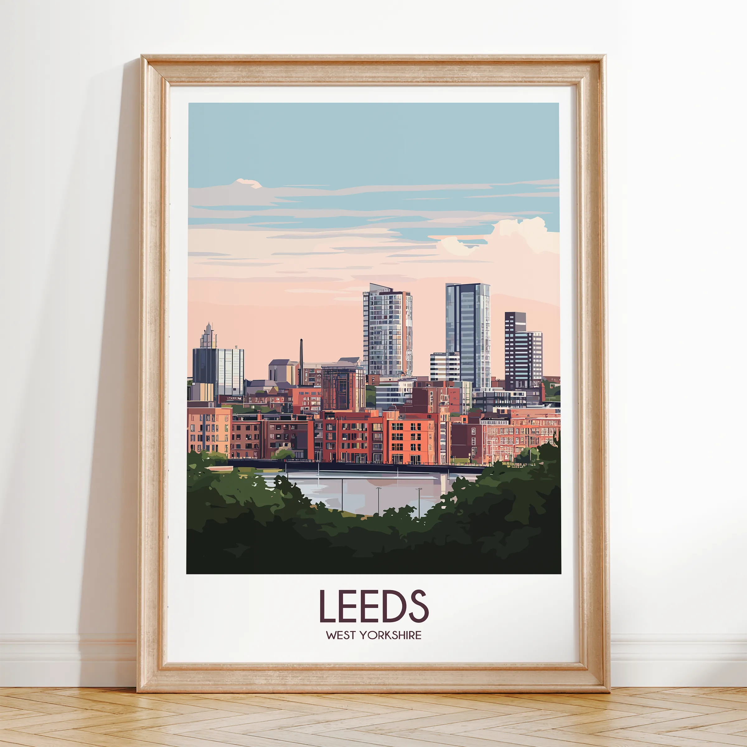 Leeds Souvenir Poster Print