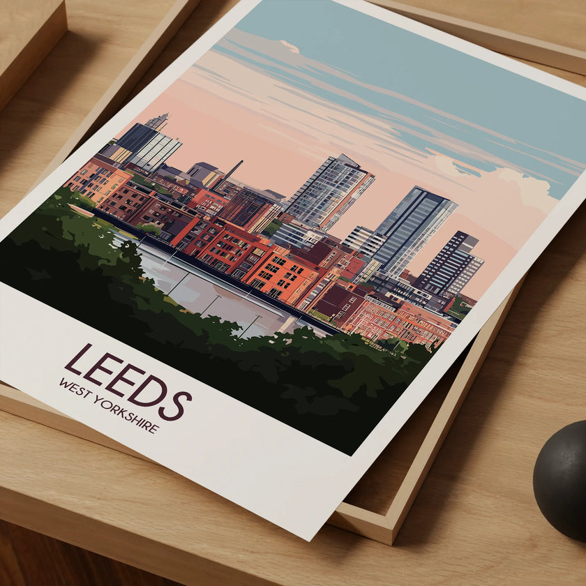 Leeds Vintage Style Print