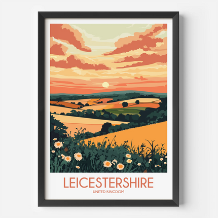 Leicestershire Minimalist Wall Art