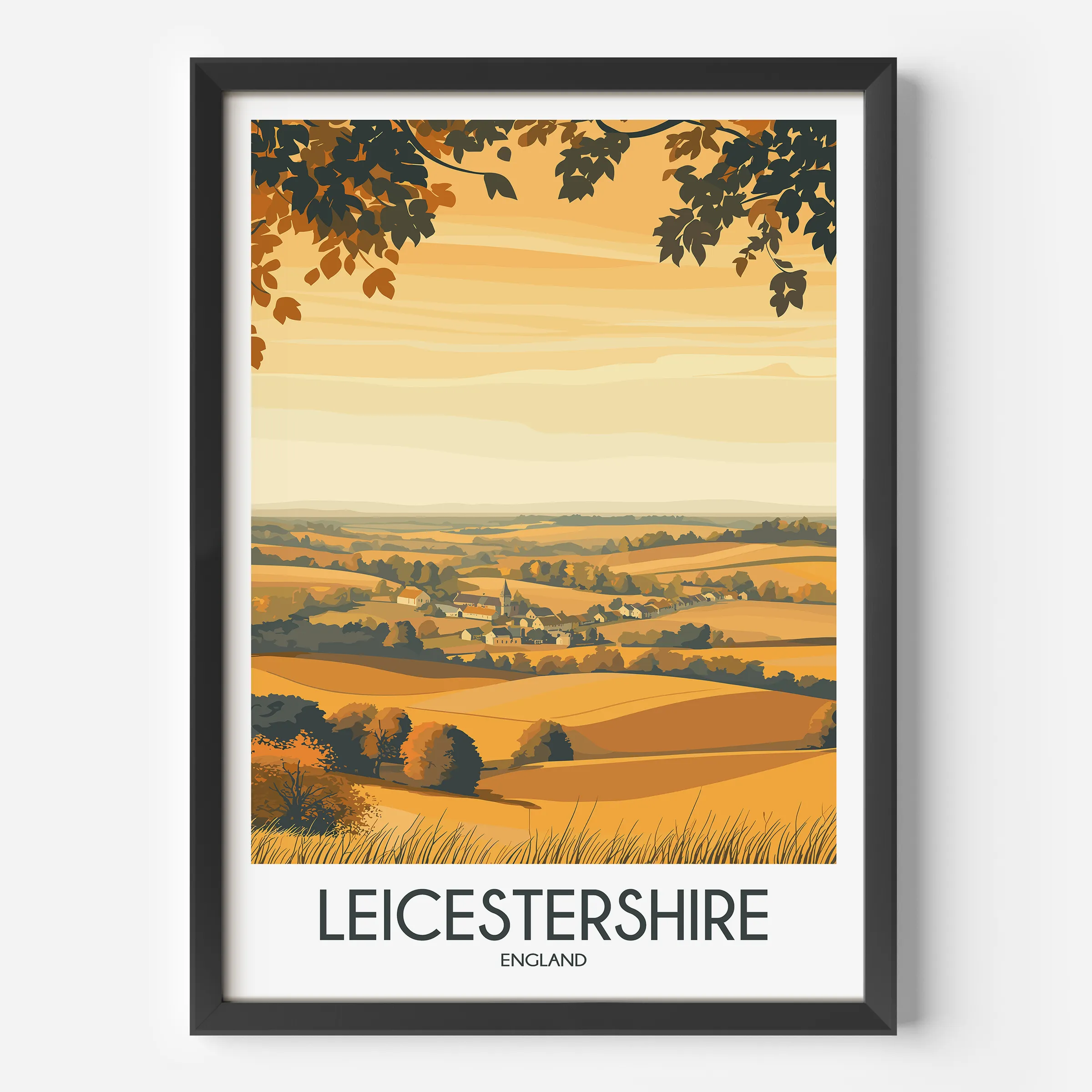 Leicestershire Souvenir Poster Print
