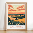 Leicestershire Vintage Style Print