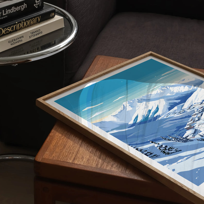 Les Arcs Minimalist Wall Art