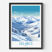 Les Arcs Minimalist Wall Art
