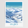 Les Arcs Scenic Landscape Art