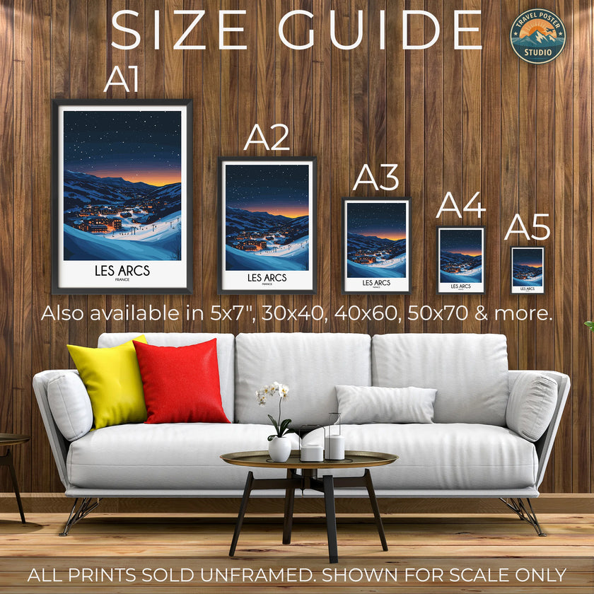 Les Arcs Souvenir Poster Print