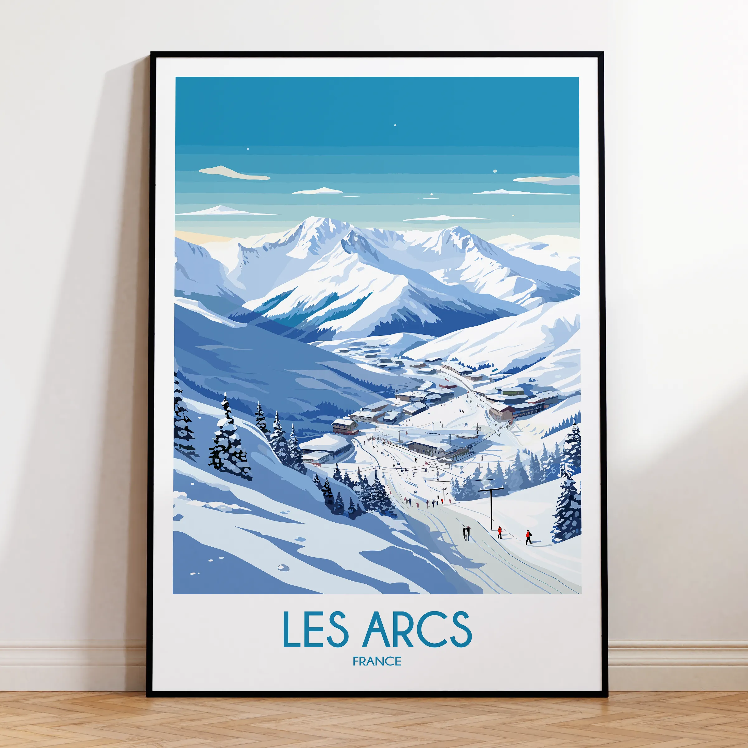 Les Arcs Souvenir Poster Print