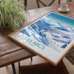 Les Arcs Vintage Style Print