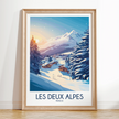 Les Deux Alpes Destination Art Gift