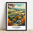 Leyburn Retro Travel Illustration