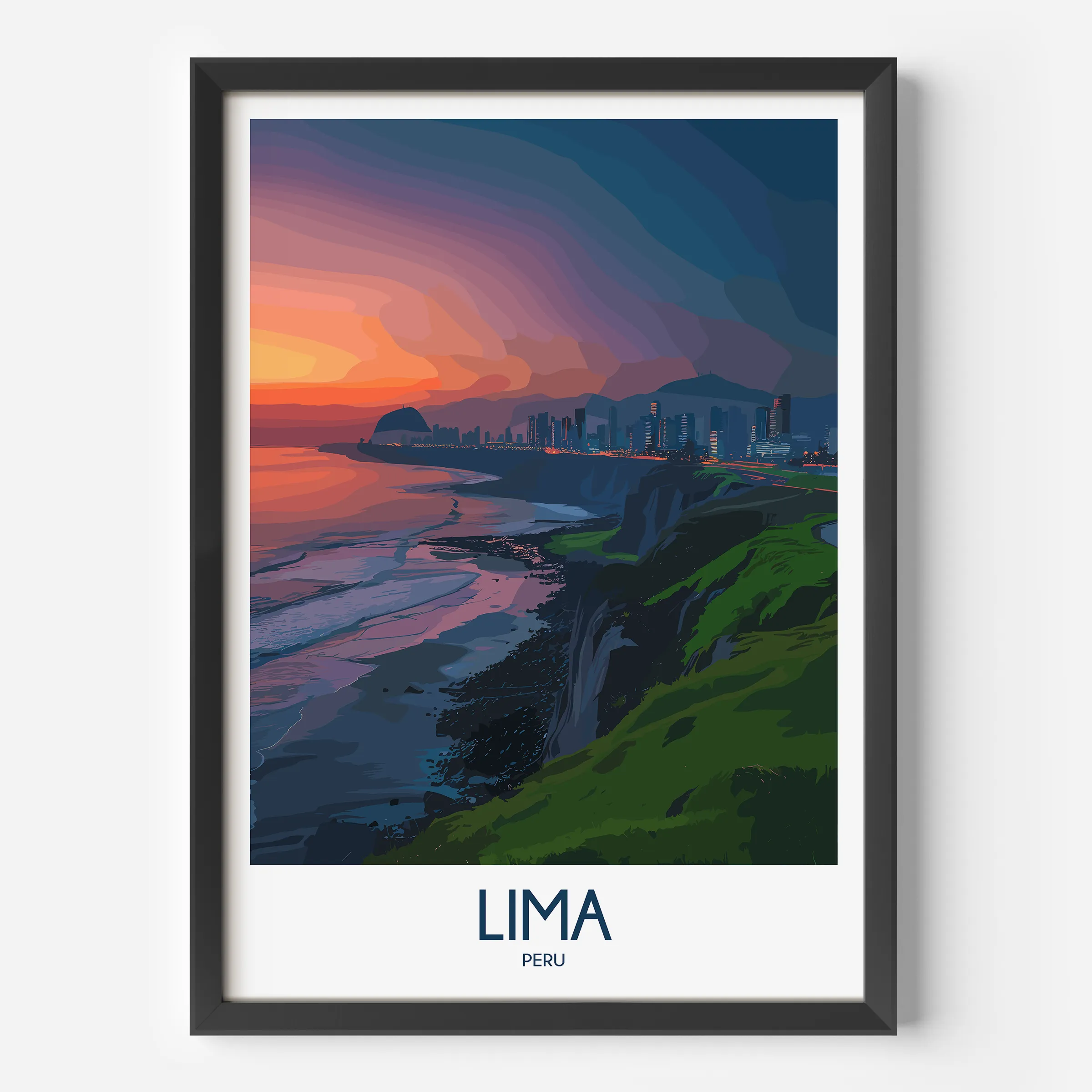 Lima Modern Travel Poster