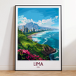 Lima Modern Travel Poster