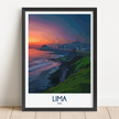 Lima Vintage Style Print