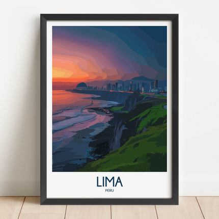 Lima Vintage Style Print