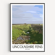 Lincolnshire Fens Minimalist Wall Art