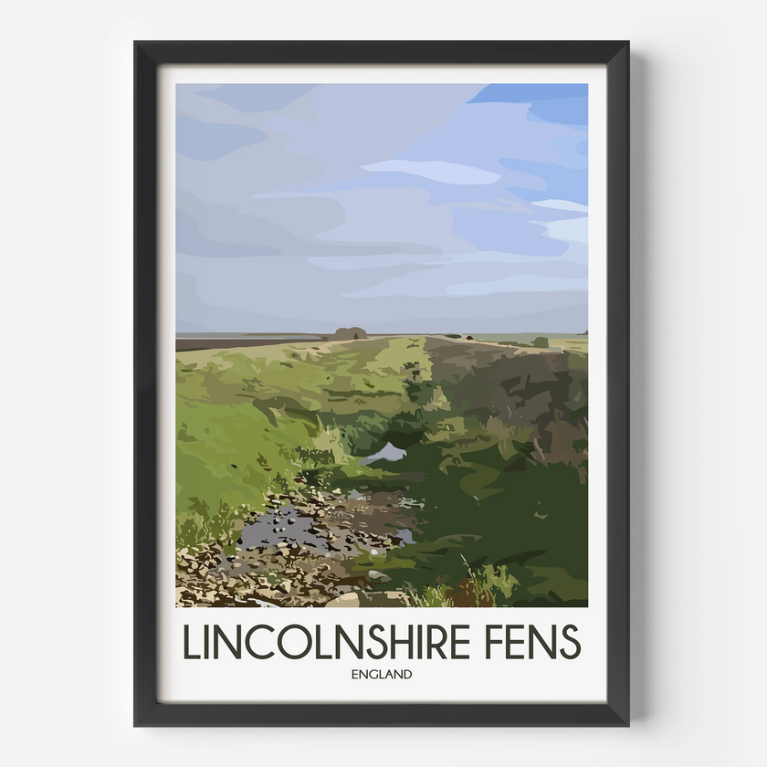 Lincolnshire Fens Travel Memory Gift
