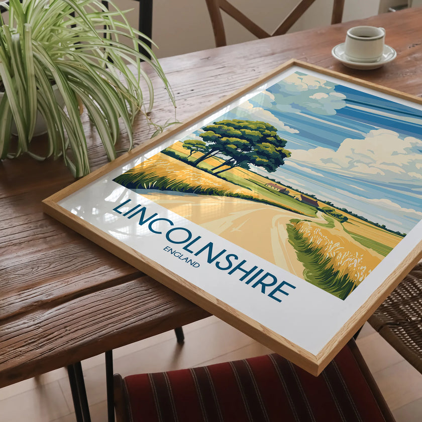 Lincolnshire Modern Travel Poster