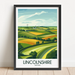 Lincolnshire Retro Travel Illustration