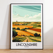 Lincolnshire Retro Travel Illustration