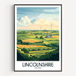 Lincolnshire Retro Travel Illustration