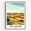 Lincolnshire Vintage Style Print